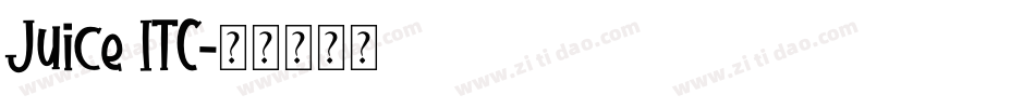 Juice ITC字体转换